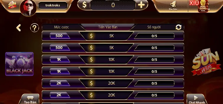 Hướng Dẫn Chơi Black Jack Tại SunWin Đỉnh Cao Dành Cho Các Bài Thủ Chuyên Nghiệp