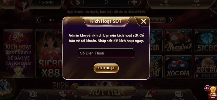 Kích Hoạt Số Điện Thoại Là Phương Thức Bảo Mật Tài Khoản Tuyệt Đối Cho Tài Khoản Của Bạn