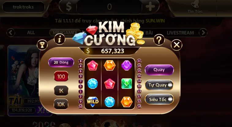 Tham Gia Minigame Kim Cương Tại SunWin Với Cơ Hội Nhận Thưởng Jackpot Khủng Đẳng Cấp