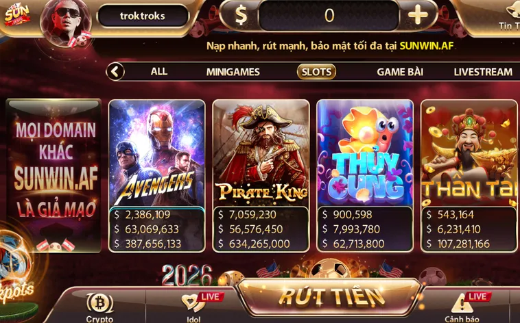 Trải Nghiệm Nổ Hũ SunWin Với Cơ Hội Nhận Jackpot Hàng Tỷ Đồng Mỗi Ngày