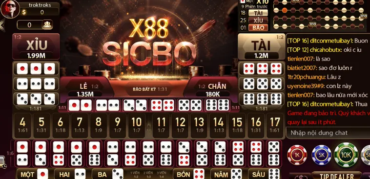 Siêu Phẩm Sicbo X88 Livestream Tại SunWin Bùng Nổ Tỷ Lệ Thưởng Khủng 99 Phần Trăm