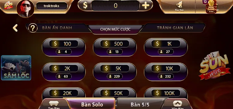 Sâm Lốc Tại SunWin Sảnh Chơi Bài Đỉnh Cao Dành Cho Các Game Thủ Chuyên Nghiệp